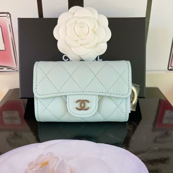 CHANEL Accessories - Chanel 4 Key Holder light blue
